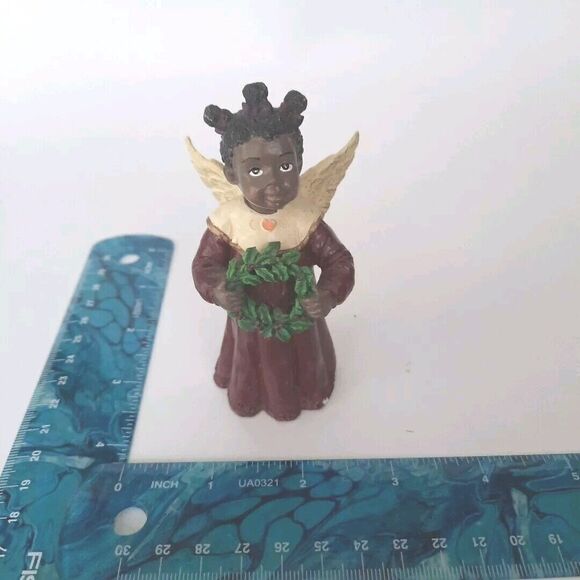 African American Angel  – Christmas Wreath – Holiday Decor - Picture 2 of 9